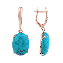 Серьги подвесные 3409 золото