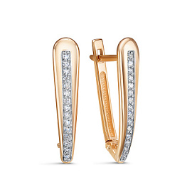 Серьги дорожка 1203386 золото