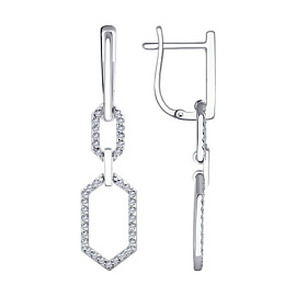 Серьги подвесные 0200403-3 золото