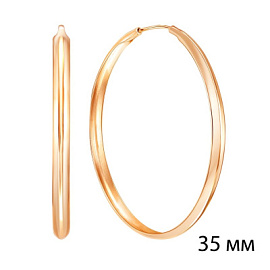 Серьги конго 02-8481 золото