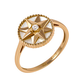 Кольцо 1002153-2 золото Диор