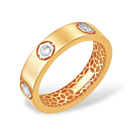 Кольцо К13214287 золото