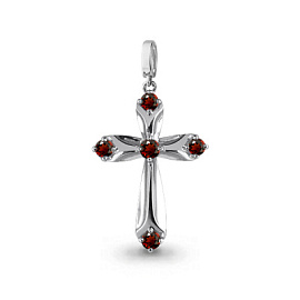 Крест декоративный 2521203.5 серебро