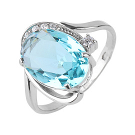 Кольцо 10535с ф серебро