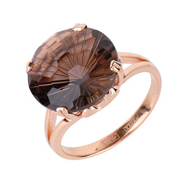 Кольцо один камень 2350 раух золото