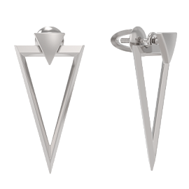 Серьги джекеты 1038432-00000 серебро