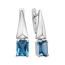 Серьги подвесные 2-1226 тл серебро