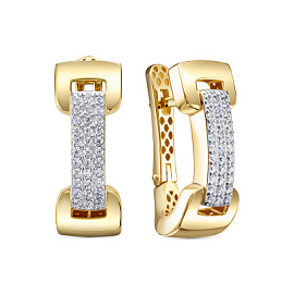 Серьги дф1201957рл золото Диор