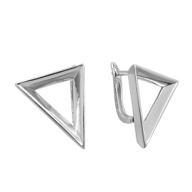 Серьги E00973r серебро Треугольник