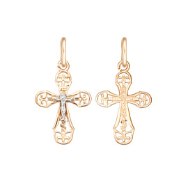 Крест христианский Кр100-01 золото Полновесный