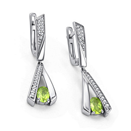 Серьги подвесные 02-4723.00ХР-00 серебро
