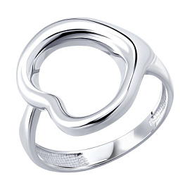 Кольцо 94014695 серебро Сердце