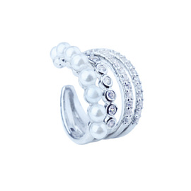 Серьги кафф 231110030s ювелирный сплав