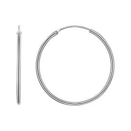 Серьги конго MCY1-35А серебро