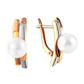 Серьги 290-1-971Р золото