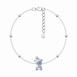 Браслет 94051523 серебро Медведь