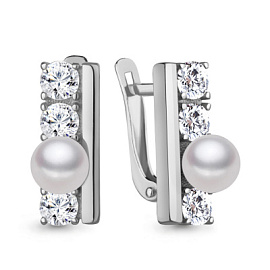 Серьги 400723А.5 серебро