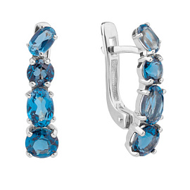 Серьги дорожка С-0162 лт серебро