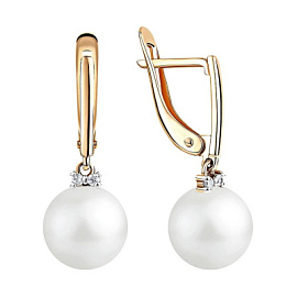 Серьги подвесные 290-1-1269Р золото