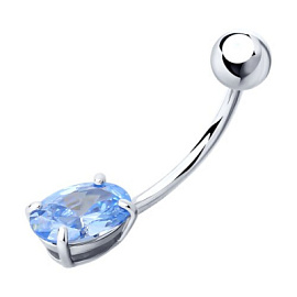 Пирсинг в пуп 94060058 серебро
