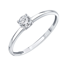 Кольцо один камень Т30201Б624 золото