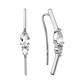 Серьги каффы 2340206479 серебро