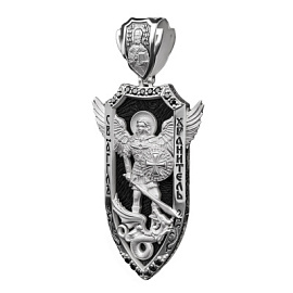 Подвеска религиозная христианская ладанка 517926-59 серебро Ангел Хранитель