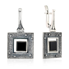 Серьги подвесные ER021048ONX-CSQ-M серебро Квадрат