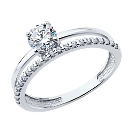 Кольцо 94014157 серебро