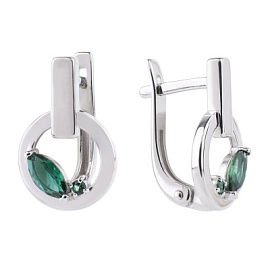 Серьги 2-1232 тур серебро