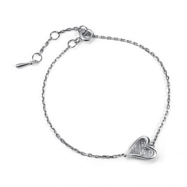 Браслет 05-5340.000Б-00 серебро Сердце