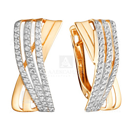 Серьги кл3828а-01 золото