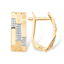 Серьги С13219534 золото Дорожка