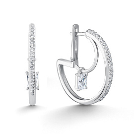 Серьги конго 02-5619.00КЦ-00 серебро