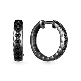 Серьги конго С-5118чр416 серебро