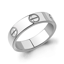 Кольцо 56041.5 серебро Картье винт