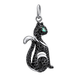 Подвеска LLP495 серебро Кот