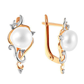 Серьги 290-1-923Р золото