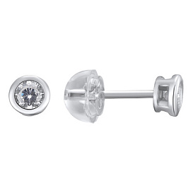 Серьги пусеты FLE21 серебро