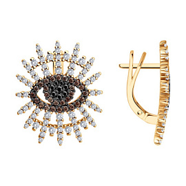 Серьги 93022542 серебро Глаз-антисглаз