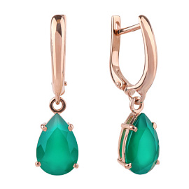 Серьги подвесные 0300-1 аг золото