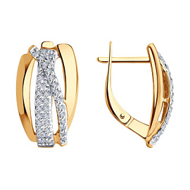 Серьги 029104 золото