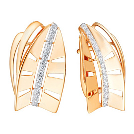 Серьги кл4437а-01 золото