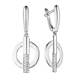Серьги подвесные с1466 серебро