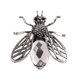 Брошь 61926280 ювелирный сплав Муха