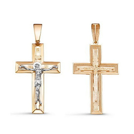 Крест христианский 080659 золото