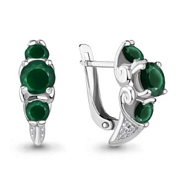 Серьги 4298209А.5 серебро