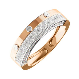 Кольцо дорожка 212-10-0527-30 золото Картье винт