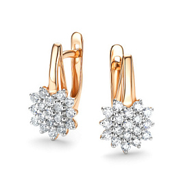 Серьги 26299-100 золото