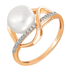 Кольцо один камень 190-1-564р золото